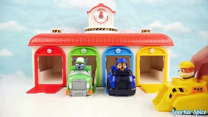 PJ Masks Toy Race Surprise with Tayo The Little Bus Garage and Chocolate Surprise Eggs-6phs_Vr3zmc
