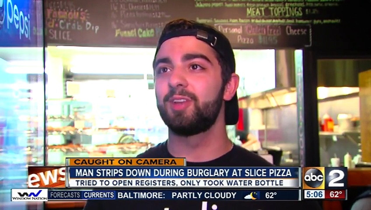 Cambriolage d'une pizzeria nu !