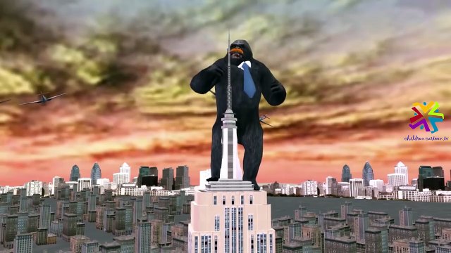 King Kong Cartoons Finger Family Rhymes for Children | King Kong Finger Family Nursery Rhymes