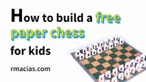 How to Build a Free Paper Chess for Kids (Animals Chess)