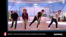 Amanda : Lorant Deutsch se prend un élastique en plein visage (Vidéo)