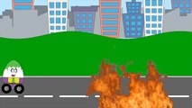 SPIDERMAN w IRONMAN THE FLASH w HULK & MORE SURPRISE EGGS ON WHEELS | FIRE JUMP STUNT #Animation|