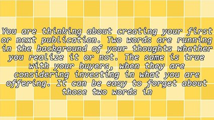 Booklet Tips - Two Crucial Words