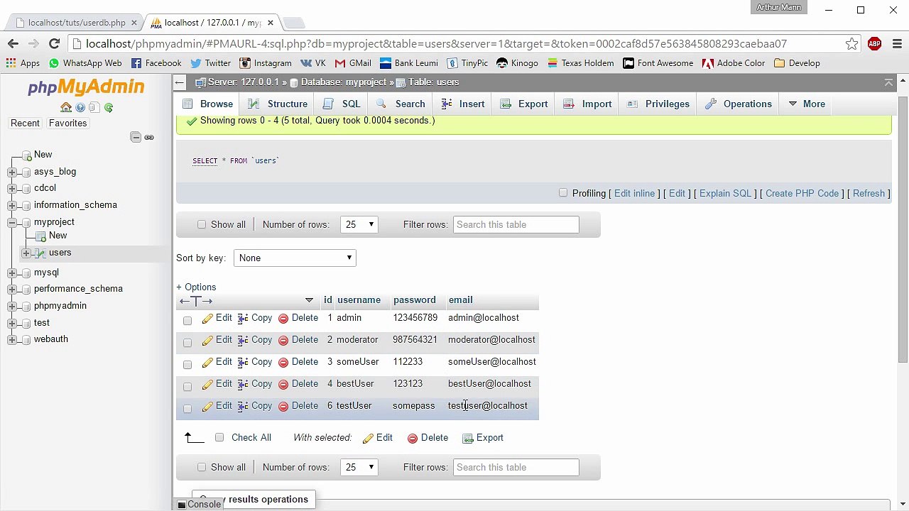 Create a PHP OOP PDO Database Class Video Tutorial (4/4)