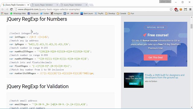 How To Make Regex Form Validation