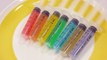 무지개 주사기 젤리 푸딩 만들기 요리 놀이 How to Make Rainbow Colors Syringe Pudding Jelly Learn the Recipe