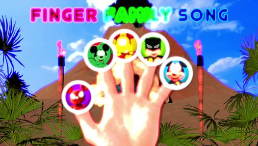 Spiderman Mickey Mouse and Friends Rock Carvings Finger Family Song