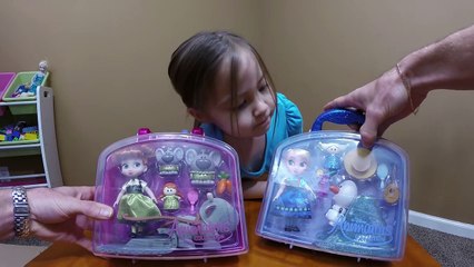 Download Video: Cutest EVER Disney Frozen Animators Elsa Anna Mini Doll Play Sets Toys! Kids Video Toy Opening