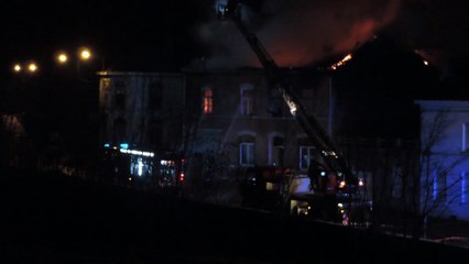 Une maison entièrement détruite par un incendie à Fontaine-L'Evêque
