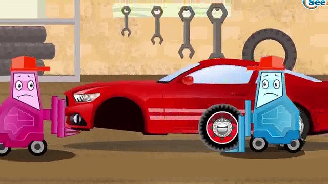 Der Gelbe Bagger und Der Traktor Die große Autos für Kinder Cartoon für Kinder