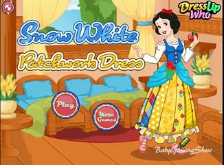 Snow White Patchwork Dress - Lets Help Snow White in Patch Work Game