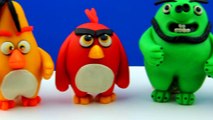 The Angry Birds Movie 2016 Play-Doh, Chuck, Red, Bomb, and Leonard