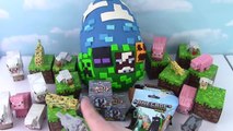 GIANT MINECRAFT Play Doh Surprise Egg Series 2 Blind Bag Blind Box Hangers Stone Series