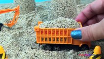 Construction Toys Action Playset - Mighty Machines Excavator Bulldozer Articulated Front Loader