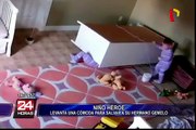 Niño de dos años salva a su hermano gemelo de morir aplastado por una cómoda