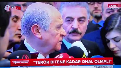 Devlet Bahçeli'den OHAL ve Yeni Anayasa'ya Tam Destek !