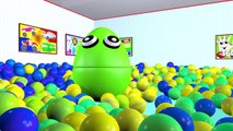 Ball Pit Show 3D Playroom for Children to Learn Colors - Giant Surprise Eggs with Sports Balls