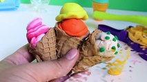 Play Doh Popsicles Ice Cream Play Doh Scoops n Treats Playdough Rainbow Popsicle Hasbro Toys Review