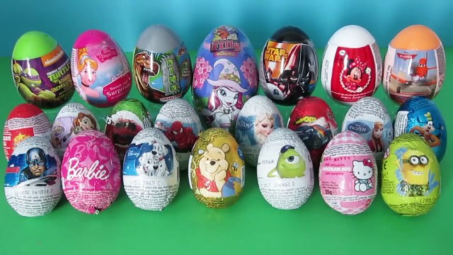 26 Surprise Eggs Kinder Surprise Toys Cars Disney Princess Frozen Elsa Mickey Mouse Star Wars