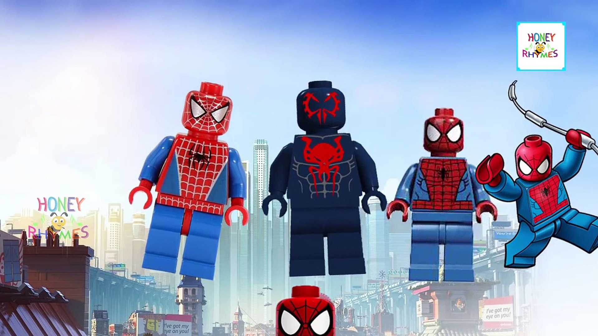 ⁣Lego Spiderman Cartoon Finger Family | Spider Daddy Finger Songs | Spiderman Cartoon Animations