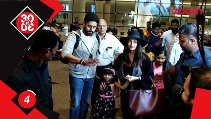 Abhishek & Aishwarya Back After The New Year's Celebration, Anushka Left Her Handbag In The Flight