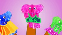 Big Elephant Finger Family Candy Lollipops Daddy Finger Song