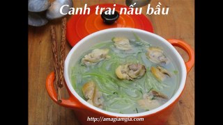 Canh trai nấu bầu