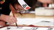 A Tokyo, 5000 participants s'affrontent lors d'un concours de calligraphie