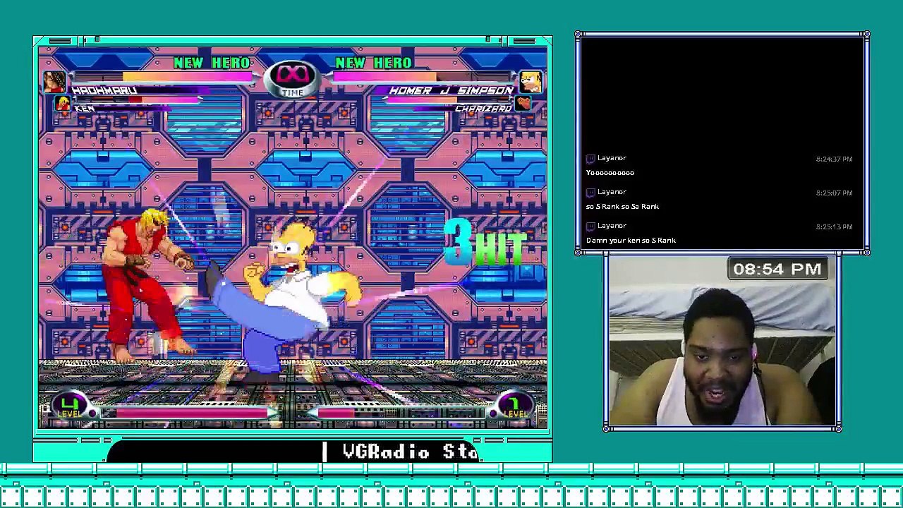 MVC2 M.U.G.E.N Session With BR91X