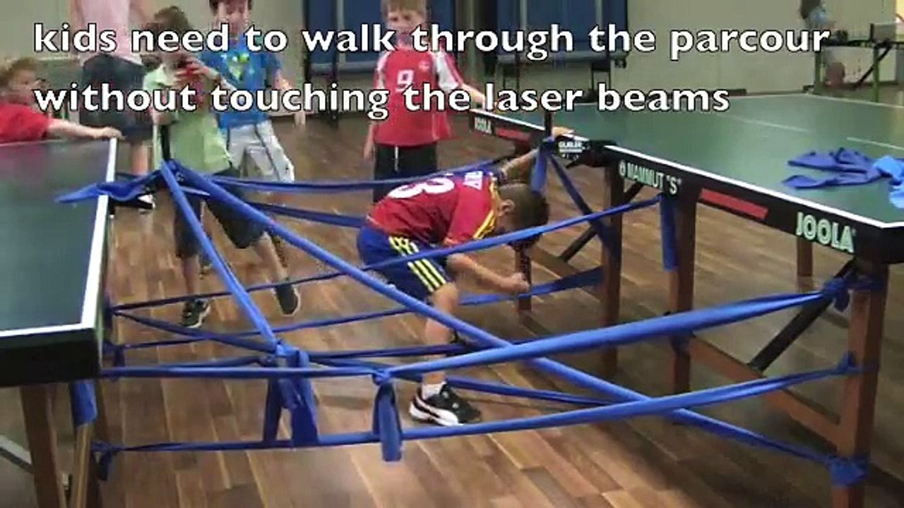 Preschool Learning Activities- Labyrinth with Therabands, Gymnastics for Toddlers Learning Games