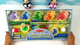 Best Toddler Learning Video Kids Learn Colors Numbers Mickey Preschool Melissa & Doug Fishing Toy