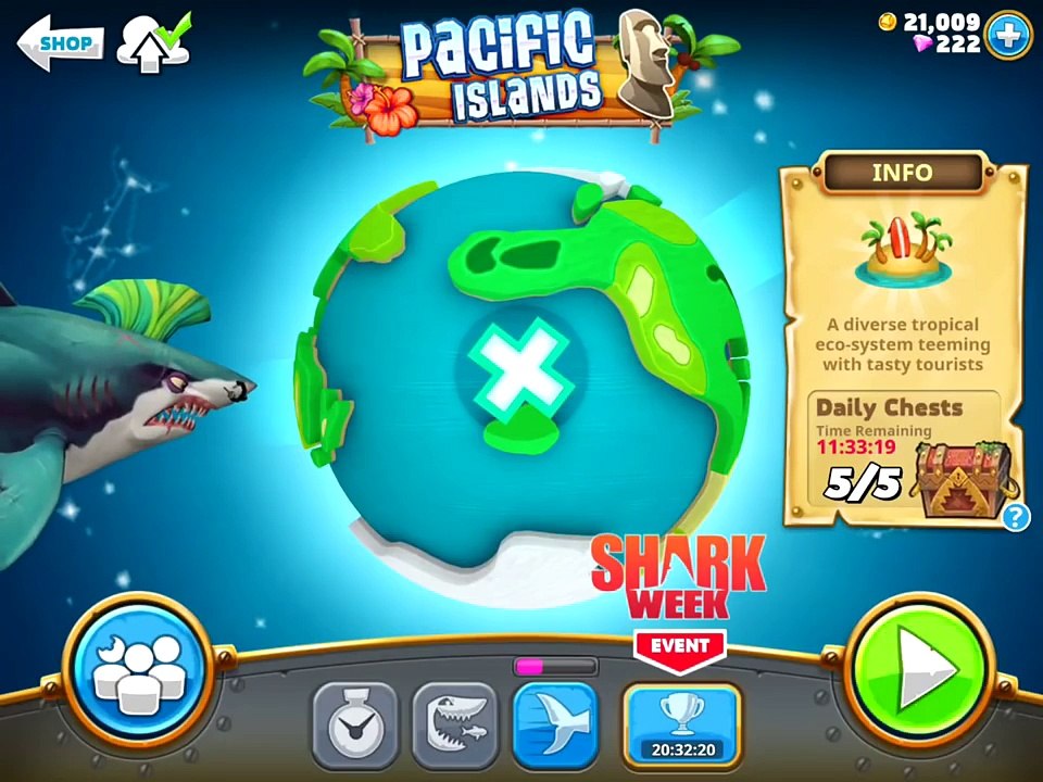 Hungry Shark World Punk Set Gameplay Great White Shark