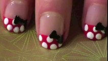 Minnie Mouse Nails | Nail Art Minnies Bow Tique Bow Toons Design