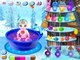 Маленькая Эльза принимает ледяную ванну! Игра для девочек! Детские игры мультики!
