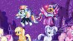 My Little Pony Crystal Mane 6 Transforms into Crystal Power Ponies - MLP Coloring Videos For Kids