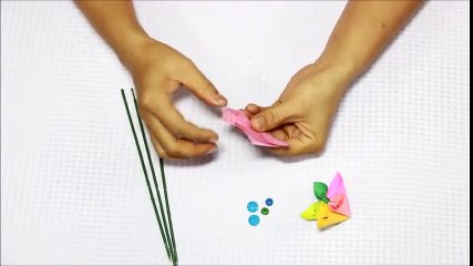 Cách làm hoa anh đào bằng giấy