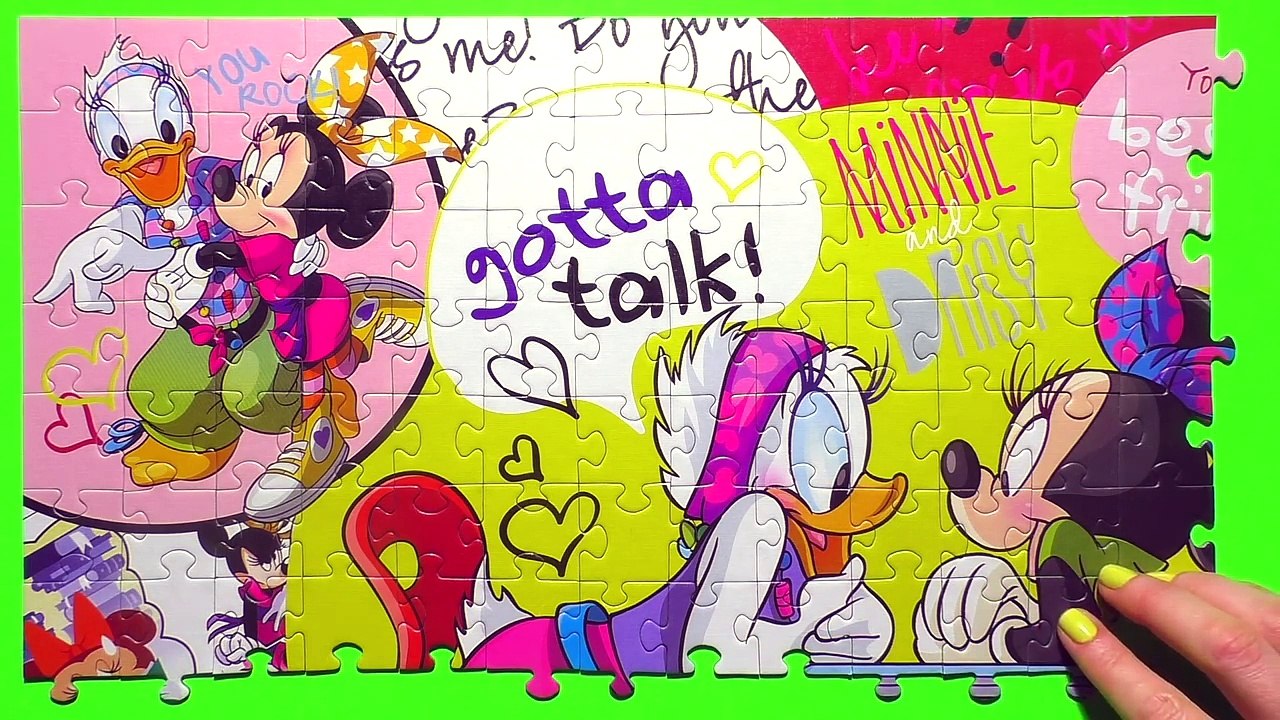 Disney Puzzle Games MINNIE MOUSE Rompecabezas de Minnie Daisy Clubhouse Kids Learning Toys Puzzles