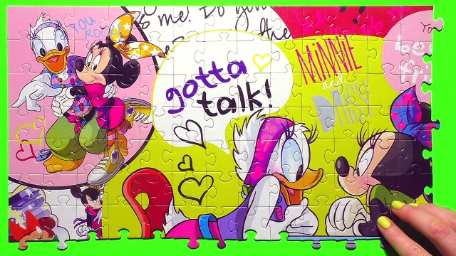 Disney Puzzle Games MINNIE MOUSE Rompecabezas de Minnie Daisy Clubhouse Kids Learning Toys Puzzles