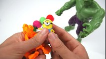 Play Doh ICE CREAM for HULK w_ Surprise eggs! Lightning McQueen Cars Batman Toys Playdough Colors