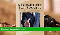 BEST PDF Resume Help For Success: Simple Resume Writing Tips, Resume Examples   Sample Cover