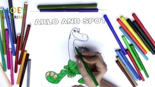 Arlo & Spot The Good Dinosaur Disney Pixar Movies Coloring page New 2017 Video for Kids