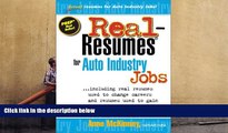 PDF [FREE] DOWNLOAD Real-Resumes for Auto Industry Jobs--: Including Real Resumes Used to Change