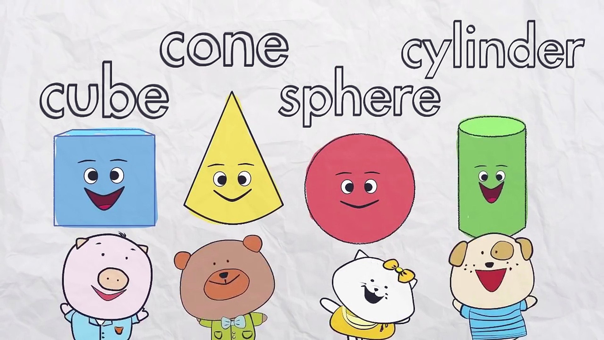 3D Shapes Song Shapes for kids The Singing Walrus