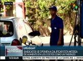 Uruguay: trabajadores organizados rechazan alza de servicios públicos
