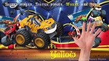 Blaze and the Monster Machines Finger Family Nursery Rhymes Song Blaze Learning Colors Cartoon
