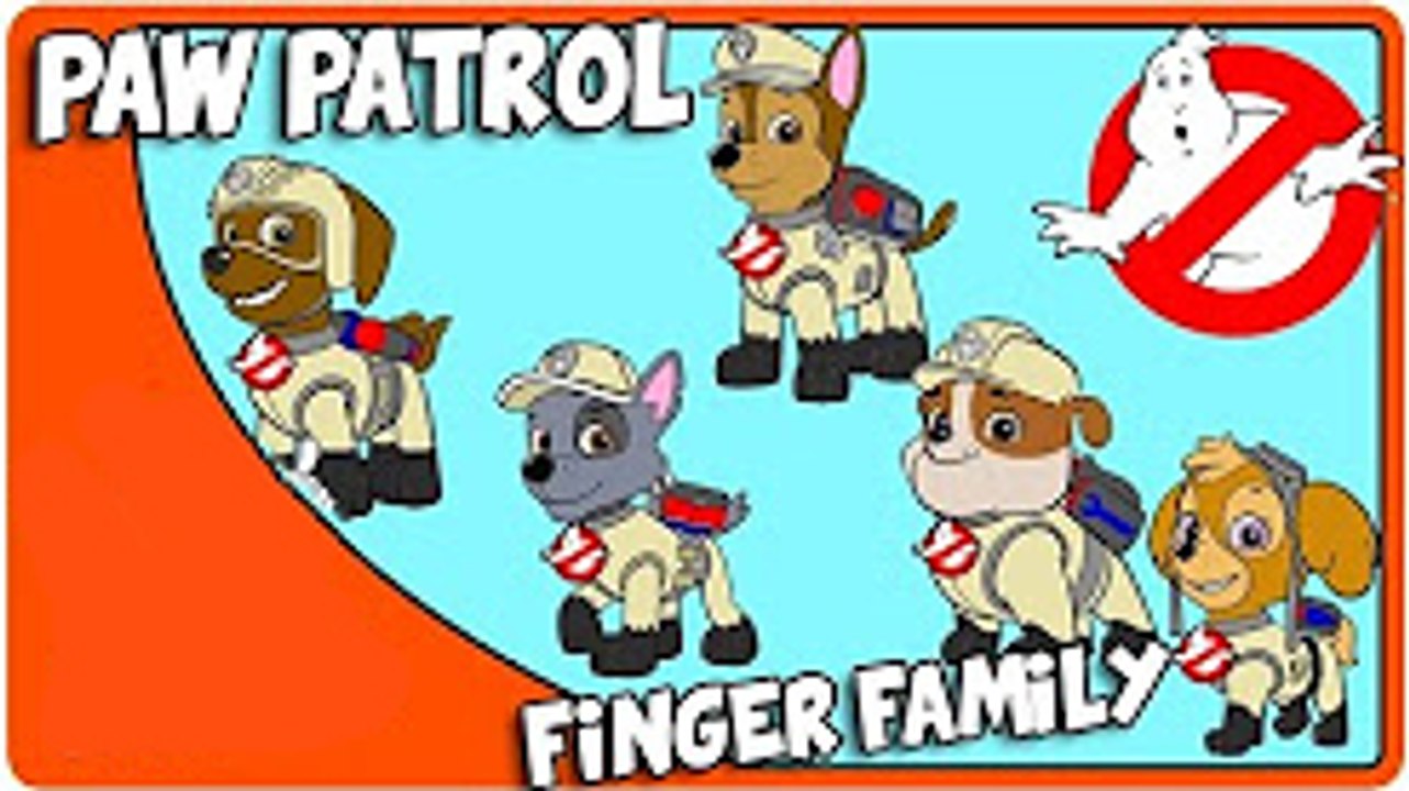 GHOSTBUSTERS Paw Patrol Finger Family Animation Nursery Rhyme Song For Kids