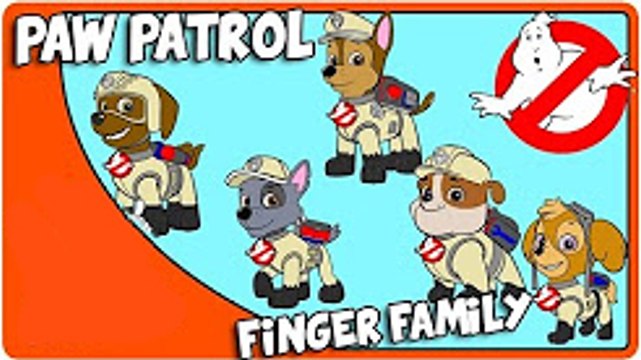 GHOSTBUSTERS Paw Patrol Finger Family Animation Nursery Rhyme Song For Kids