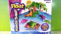Kinetic Sand Float! Paradise Island Playset! Mold & FLOAT animals on WATER!FUN