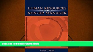 Read  Human Resources for the Non-HR Manager  Ebook READ Ebook