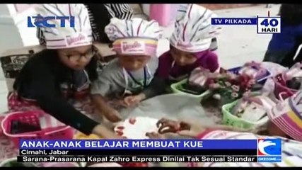 Liburan, Anak-anak Belajar Buat Kue